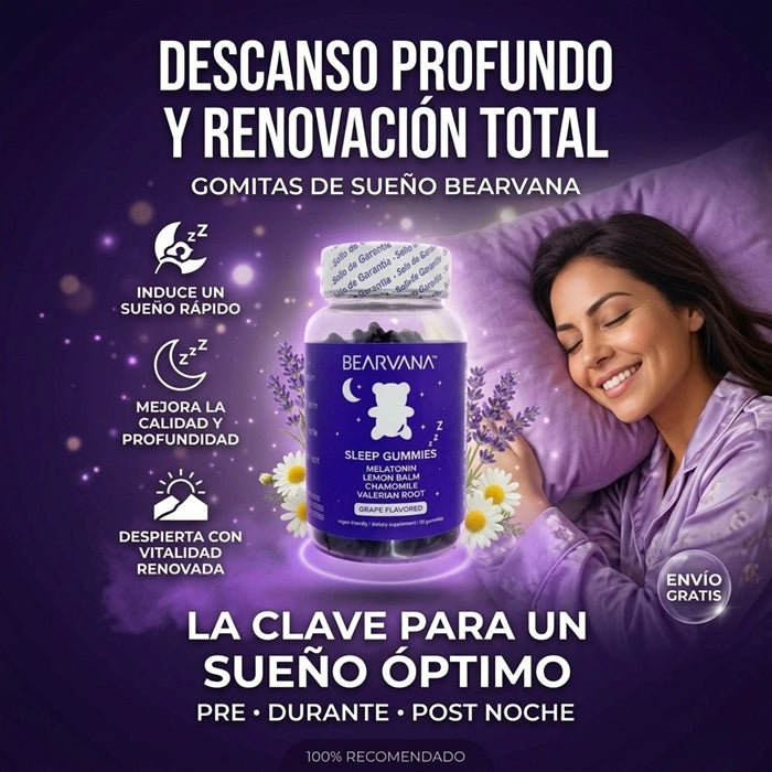 Bearvana Sleep Gummies – Apoyo Natural y Eficaz para Conciliar el Sueño