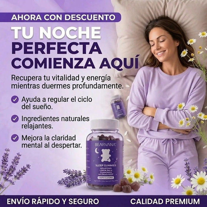 Bearvana Sleep Gummies – Apoyo Natural y Eficaz para Conciliar el Sueño